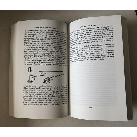 Vintage 1971 Metalwork & Enameling Gold Silversmith Dover Design SC Book Mayron - Picture 6 of 7